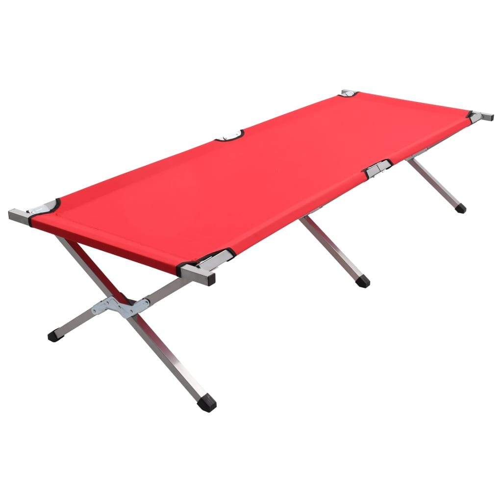 Camping Bed 190x74x47 cm XL Red